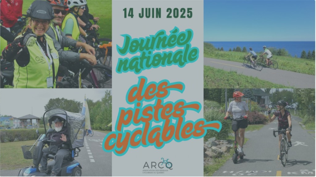 Journée nationale des pistes cyclables : le 14 juin sera&nbsp;souligné!
