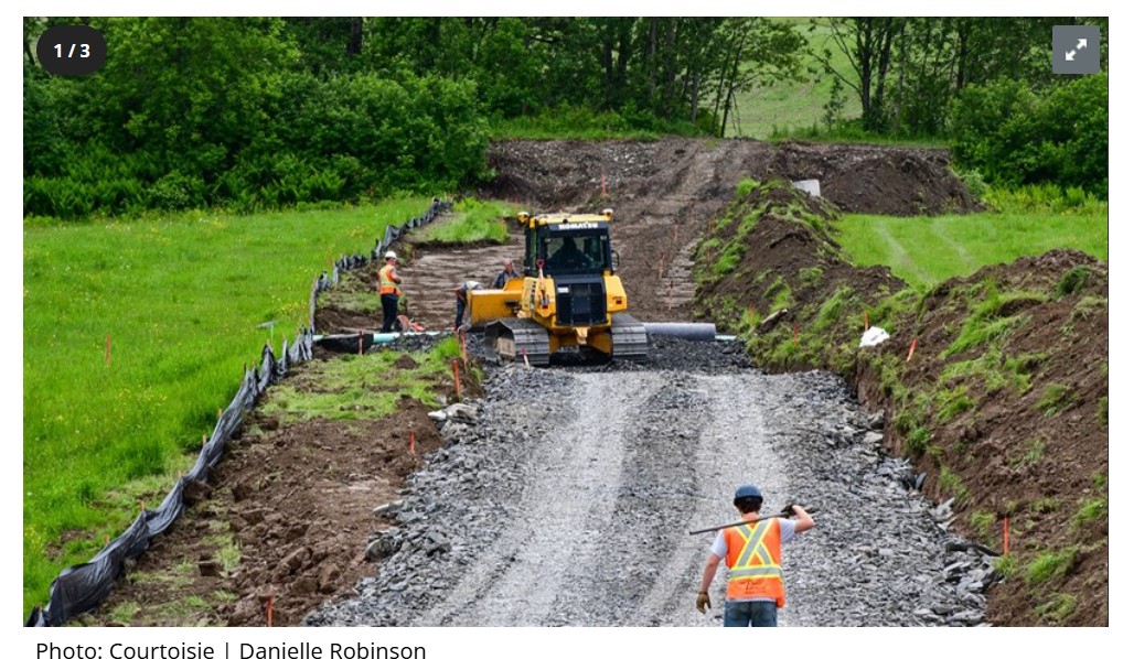 Beauce: un pont de 3 M$ en construction sur la rivière&nbsp;Calway
