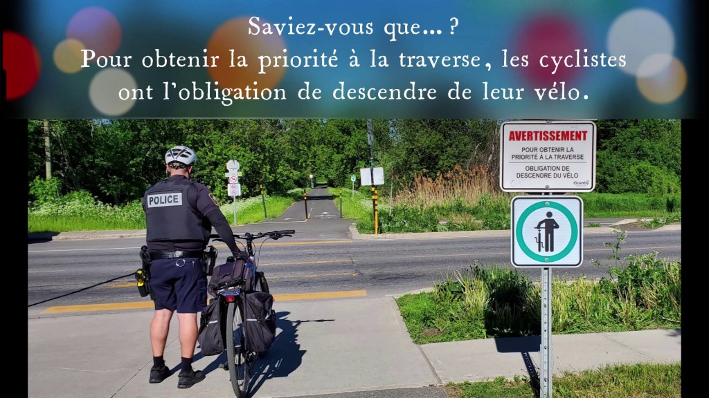 Descendre de son vélo pour devenir un&nbsp;piéton