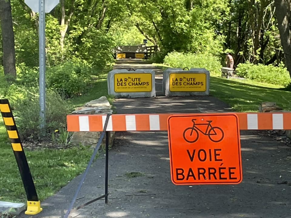 La Route des Champs coupée en&nbsp;deux