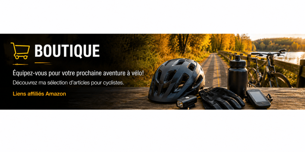 Boutique : équipez-vous pour votre prochaine aventure à vélo