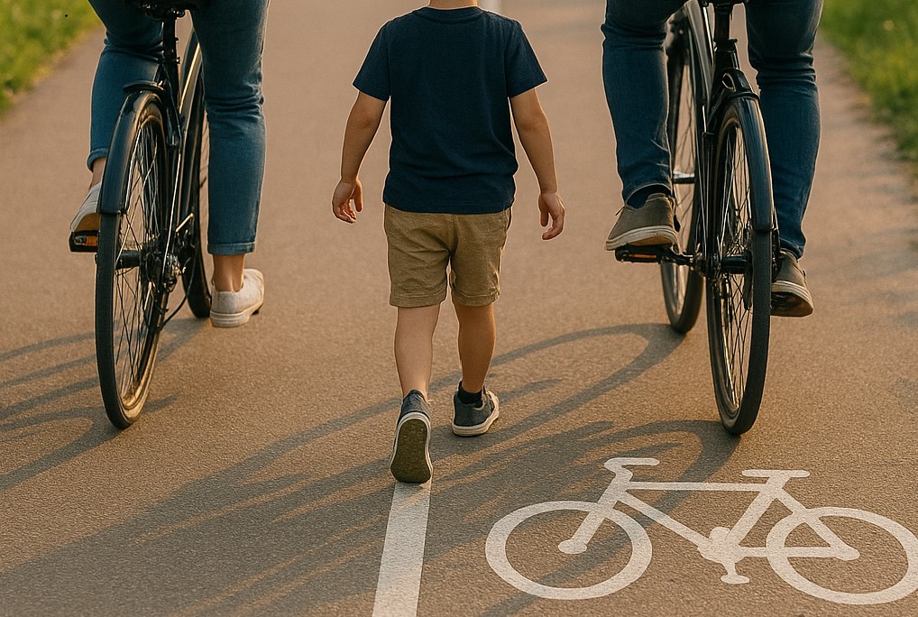 L’enfant avait «le droit de marcher» sur la piste cyclable,&nbsp;mais…