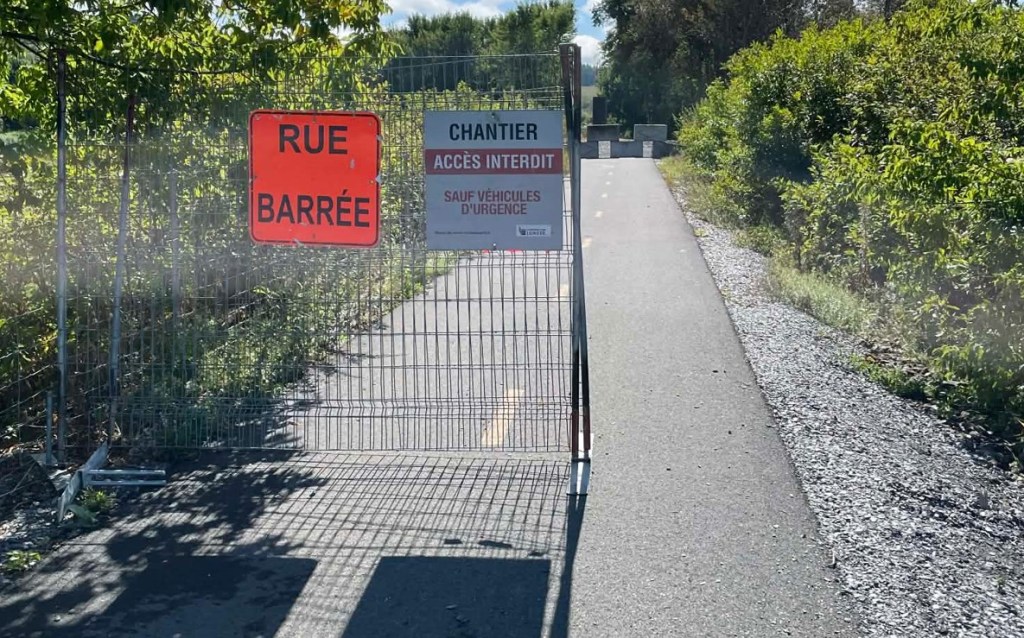 Rivière Calway en Beauce: les cyclistes pourraient devoir faire un&nbsp;détour