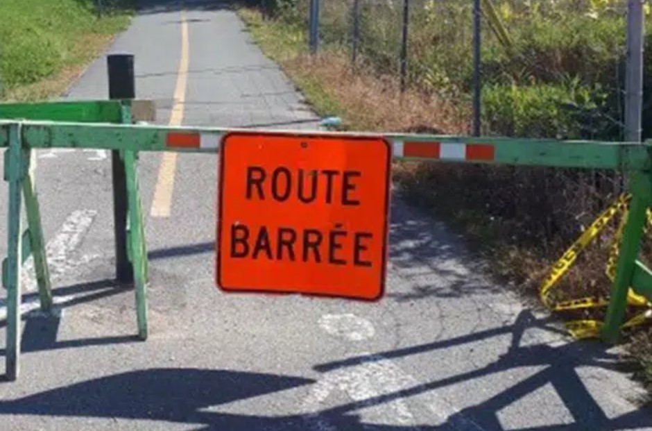 La Cycloroute de Bellechasse fermée à Sainte-Claire «jusqu’à nouvel ordre»