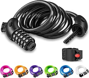 Cadenas antivol à code à 5 chiffres